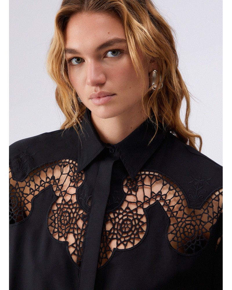 Chemise noire broderie ajourée LIU JO LIU JO - 5