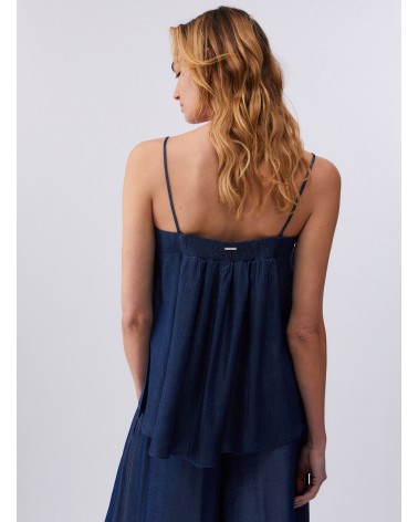Mini robe denim foncé pierres LIU JO LIU JO - 1