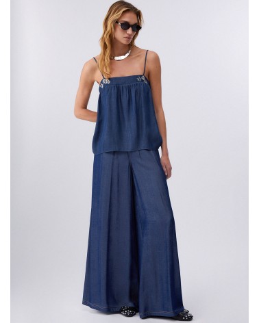 Mini robe denim foncé pierres LIU JO LIU JO - 6