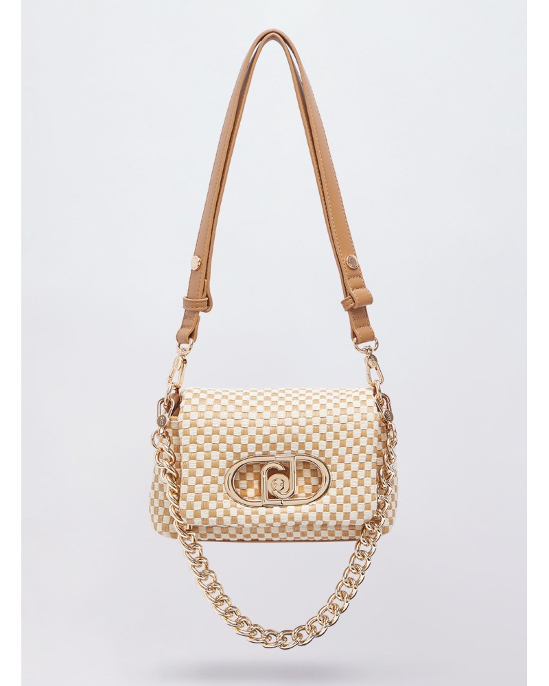Sac LaPuffy petit format tressé beige LIU JO LIU JO - 1