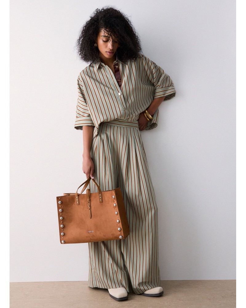 Chemise LIU JO en rayonne avec rayures vertes LIU JO - 4