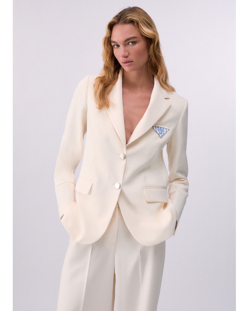 Blazer regular fit LIU JO avec pochette rayée LIU JO - 1