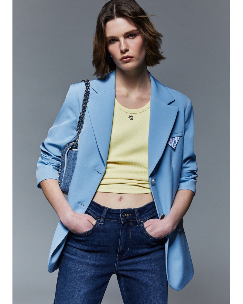 Blazer regular fit LIU JO avec pochette rayée LIU JO - 8