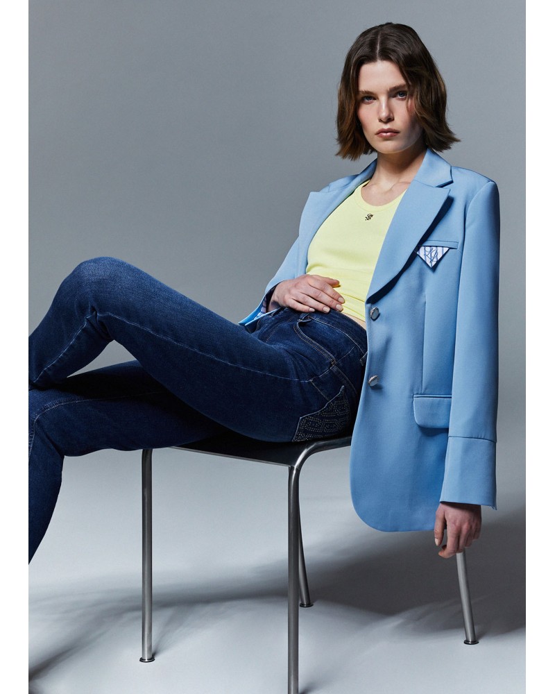 Blazer regular fit LIU JO avec pochette rayée LIU JO - 9