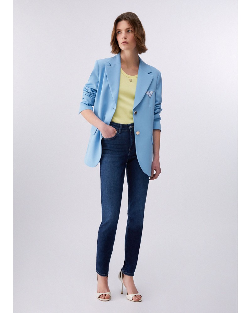 Blazer regular fit LIU JO avec pochette rayée LIU JO - 11