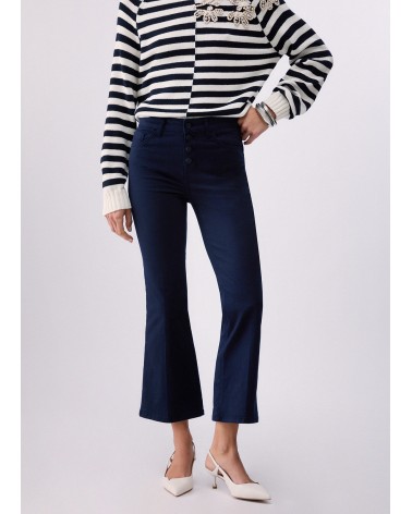 Pantalon taille haute LIU JO cropped et bottom up LIU JO - 1