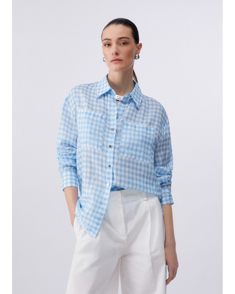 Chemise coupe droite LIU JO en ramie naturelle LIU JO - 4