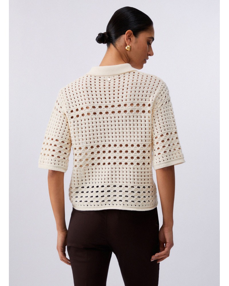 Cardigan femme en crochet coton LIU JO élégant LIU JO - 1