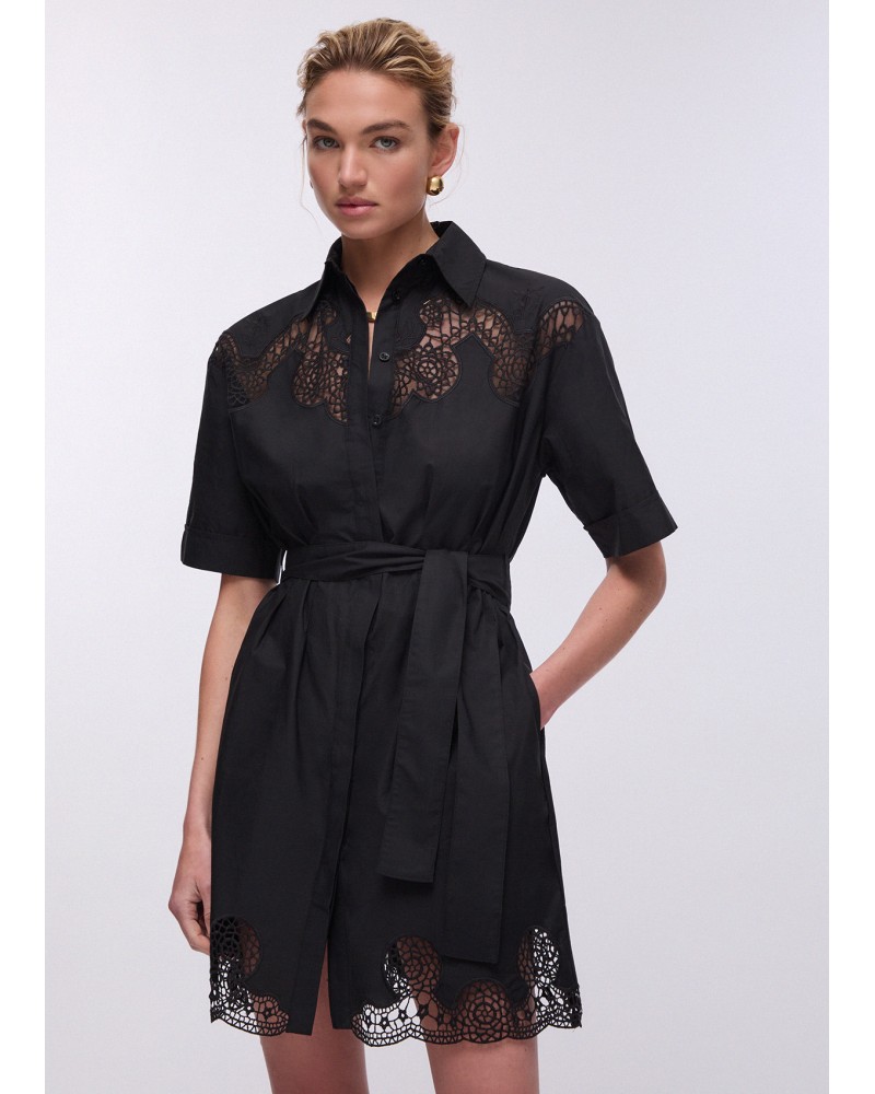 Robe courte avec broderies ajourées LIU JO LIU JO - 1