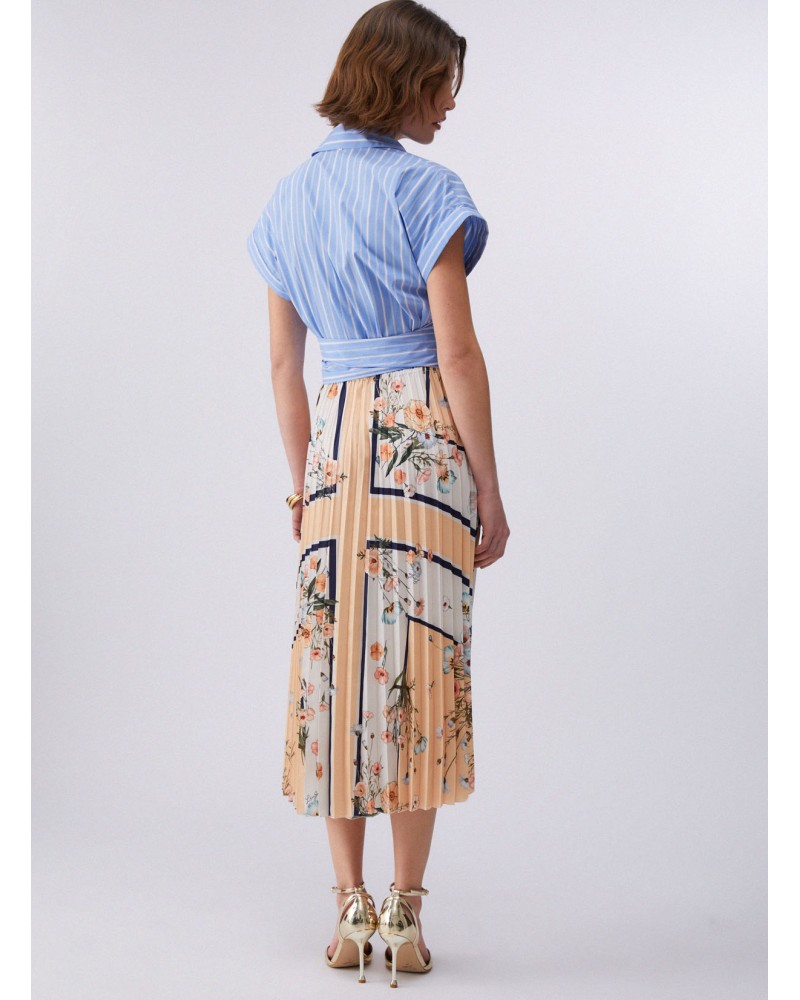 Robe midi femme plissée LIU JO élégante été LIU JO - 1
