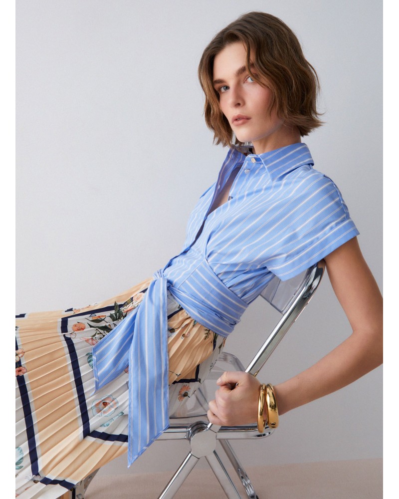 Robe midi femme plissée LIU JO élégante été LIU JO - 4