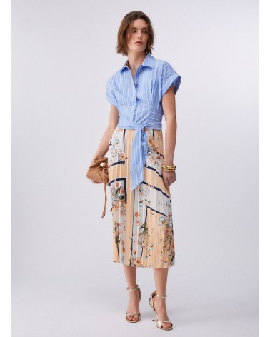 Robe midi femme plissée LIU JO élégante été LIU JO - 6