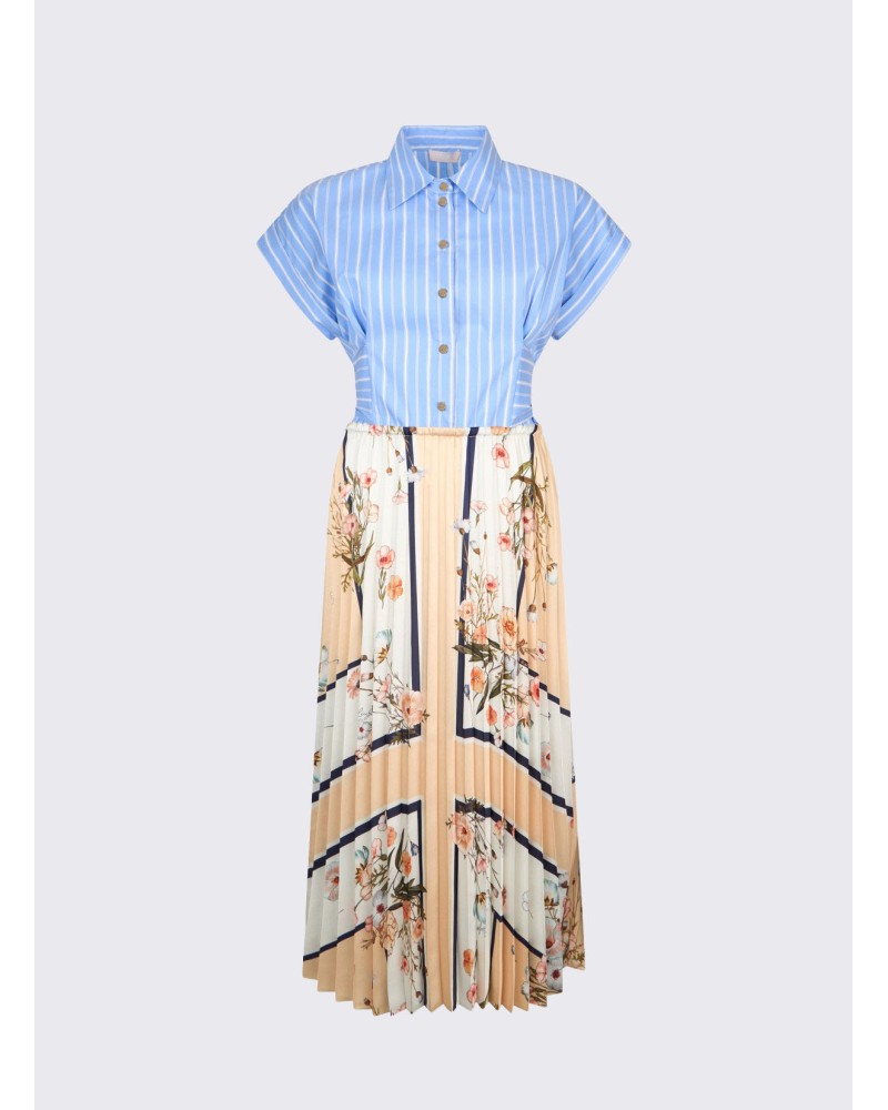 Robe midi femme plissée LIU JO élégante été LIU JO - 7