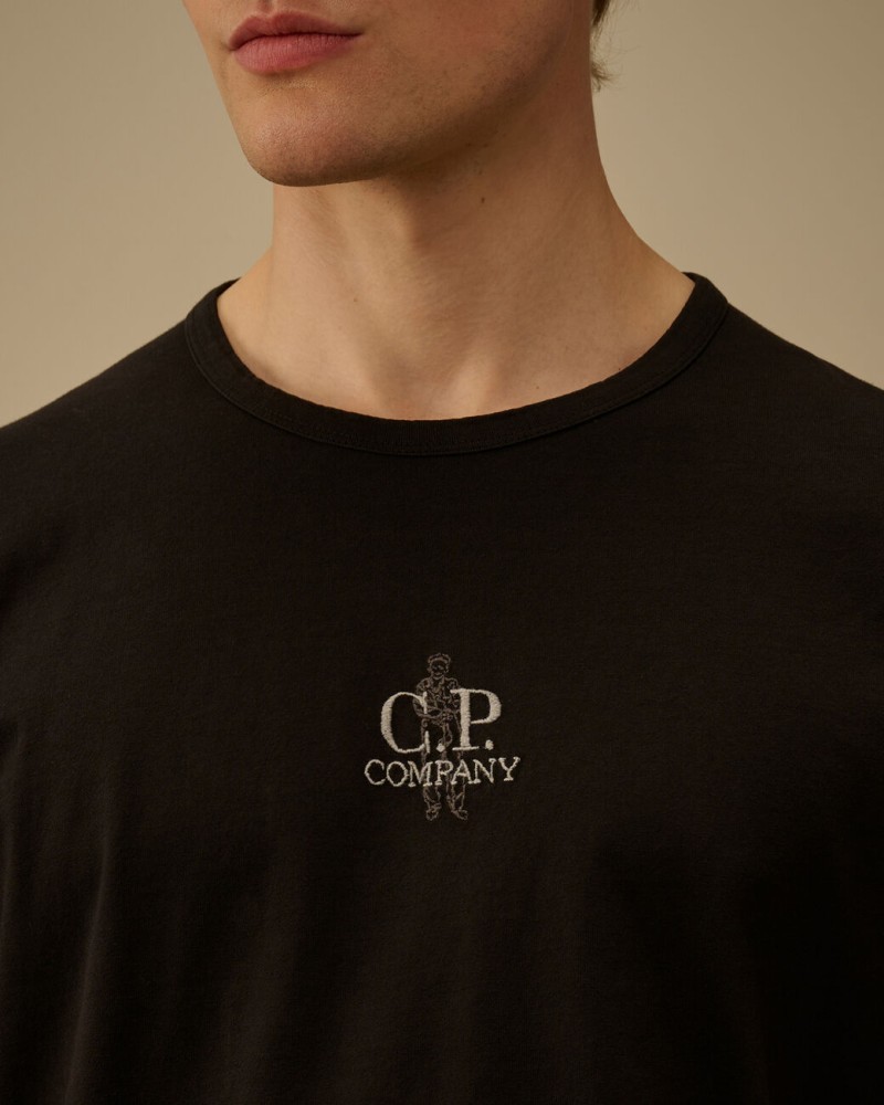 T-shirt Jersey Short Sleeve Embroidery Cp company Cp company - 4