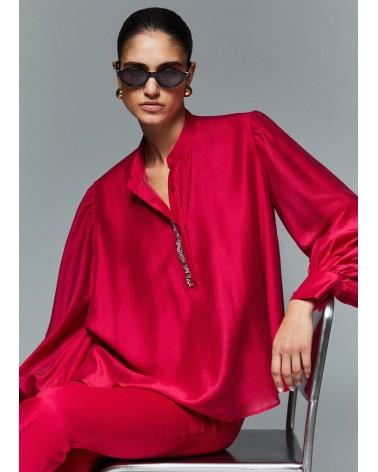 Blouse mousseline broderies pierres LIU JO LIU JO - 10