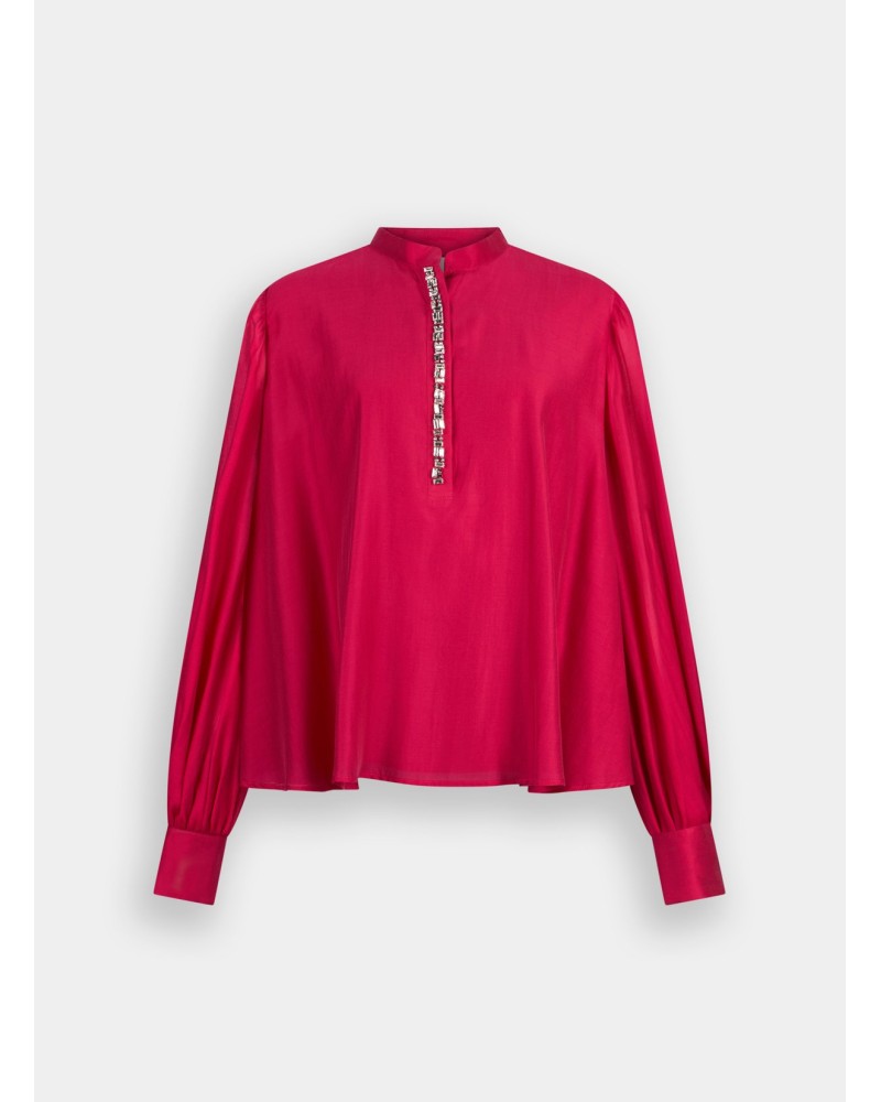 Blouse mousseline broderies pierres LIU JO LIU JO - 14