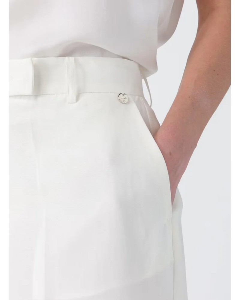 Pantalon femme élégant LIU JO en lin mélangé LIU JO - 3