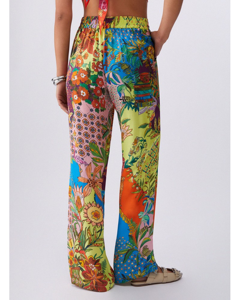 Pantalon femme fluide LIU JO en satin imprimé LIU JO - 2
