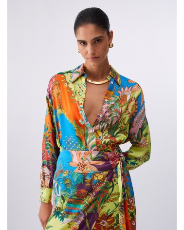 Chemise satin LIU JO imprimé multicolore LIU JO - 1