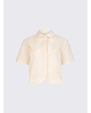 Chemise écru LIU JO avec broderies florales LIU JO - 6