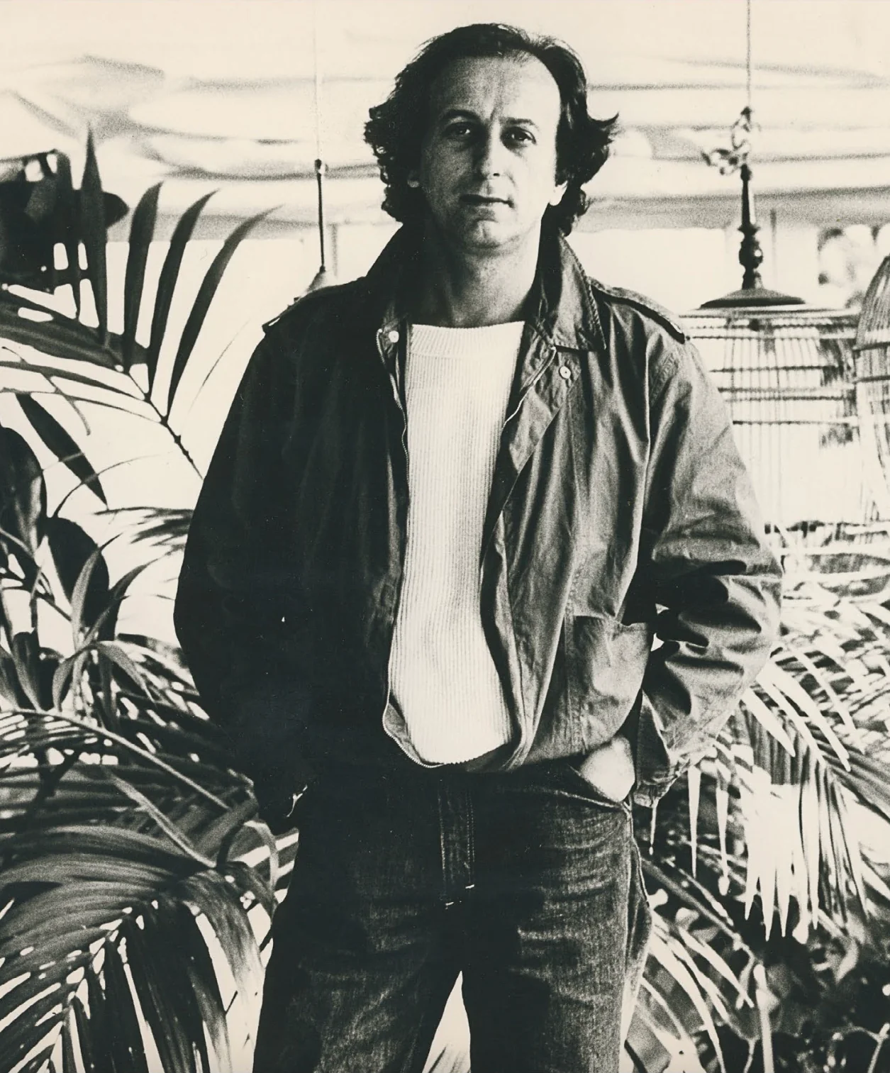 Portrait de Massimo Osti et des premières pièces CP Company